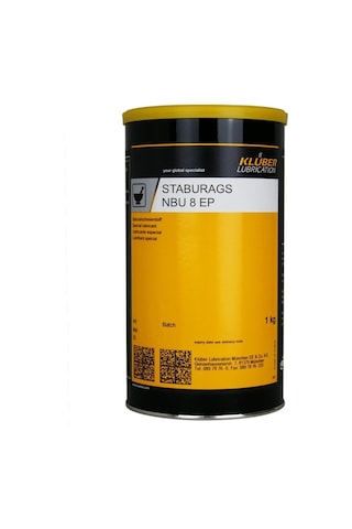 Kluber Staburags Nbu 8 Ep - Baryum Kompeks Yüksek Basınç Rulman Gresi 1 KG