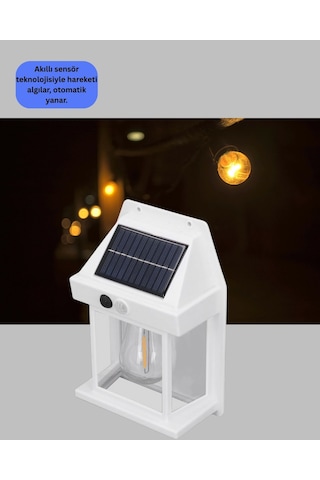 Çok Modlu Güneş Enerjili Bahçe Ve Balkon Lambası Çok Renkli