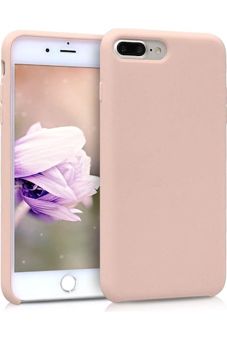 Apple Uyumlu iPhone 7 Plus / 8 Plus Lansman Kılıf İçi Kadife Leke Tutmaz Yüksek Kalite Bej