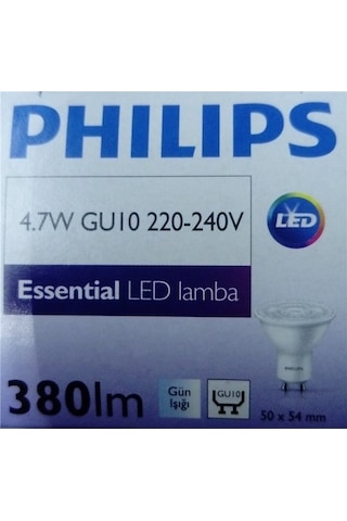Philips Gu 10 Duy 4,7-50 Watt 4000 K 10 Adet