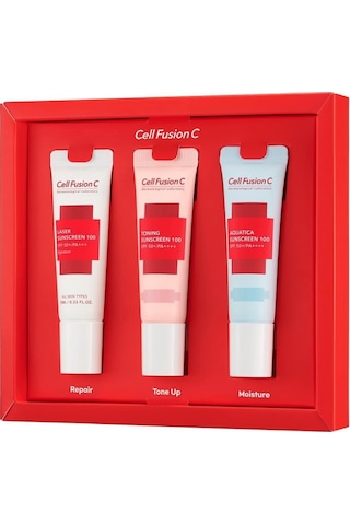 Cell Fusion C Aquatica + Laser + Toning Sunscreen 100 Güneş Kremi SPF50+ 3 x 10 ML