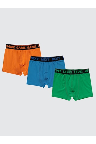 Civil Boys Game 2-10 Yaş 3'lü Boxer Set Çok Renkli