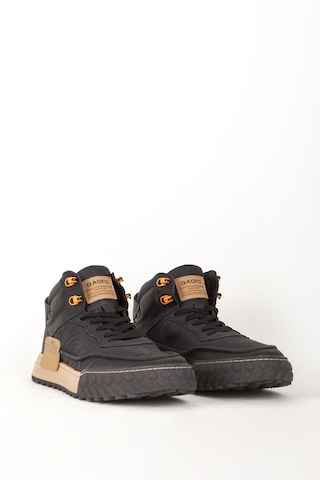 Guja Erkek Yüksek Bilek Bağcıklı Sneaker Gj 501 Siyah