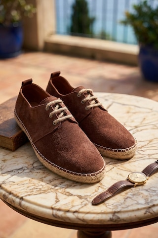 Bressa Toscana Erkek Deri Espadril Bordo