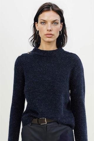 Defacto Regular Fit Yumuşak Dokulu Bisiklet Yaka Triko Kazak C9075AX24WNNV131 Lacivert