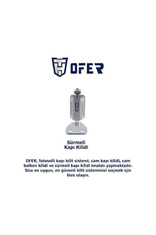 Ofer Sürme Kapılar İçin Güvenlikli Emniyet Kilidi Yeni Tip