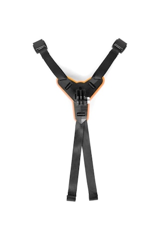 Gopro İle Uyumlu Aksiyon Kamera Kask Alt Çene Bağlantı Aparatı Pratik Turuncu Siyah