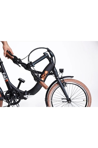 Alba Fold E Premium Katlanır Elektrikli Bisiklet Lcd Gösterge 36v 13ah Batarya V-fren Siyah