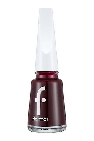 Flormar Nail Enamel Mineralli Klasik Parlak Oje 352 Blackstar Red