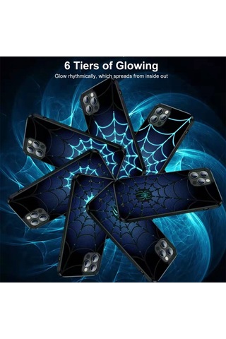 Vkemall  13 Pro Max Uyumlu Model 3: Şarj Edilebilir Pc Kılıf, Örümcek Dinamik Işık Animasyonu, Tam Yönlü Sağlama Ve Darbeye Dayanıklılık