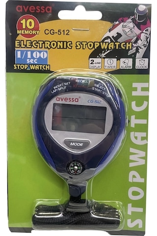 Avessa Cg-512 10 Hafızalı Elektronik Stopwatch Kronometre 10 Lap