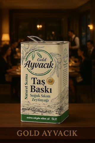 Gold Ayvacık Natürel Soğuk Sıkım Sızma 5l 4800gr Zeytinyağı