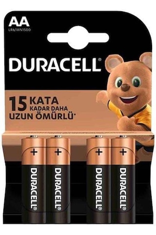 Duracell Lr6/mn1500 1.5v Alkalin 4'lü Aa Kalem Pil