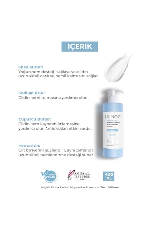 Sinoz Yoğun Nemlendirici ve Onarıcı Bakım Losyonu 400 ML