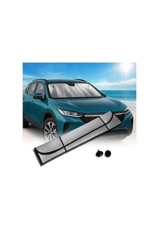 Katlanabilir Oto Ön Cam Güneşlik Isı Önleyici Araç Perdesi Toyota Corolla Fiat Egea Nissan Qashqai Volkswagen Pass Akıllı Saat
