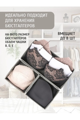 Prostranstvo&vesı İç Çamaşırı Saklama Düzenleyicileri, 3'lü Set 390374201 Açık Gri