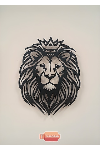 Aslan Kral Metal Tablo