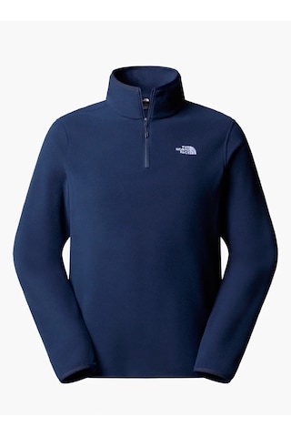 The North Face M Glacier Fleece 1/4 Zip Erkek Polar Lacivert