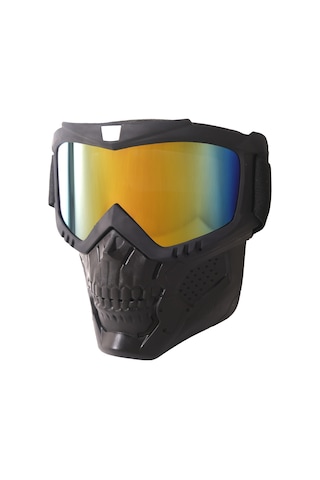 Gp Kompozit Msk002 Enduro / Off-road Maskeli Aynalı Motosiklet Gözlüğü Sarı Standart