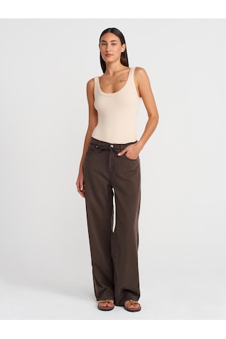 Dilvin 21053 Askılı Bodysuit-taş Taş