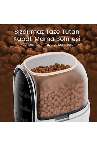 Petfit Meow Pure 3l Wi-fi Kameralı Akıllı Otomatik Kedi Köpek Mama Kabı Besleme Ünitesi Sesli Komut+çelik Kase+app Kontrol