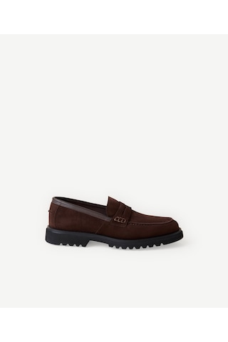 Yargıcı Süet Klasik Loafer 26keay4009x 003 Kahverengi