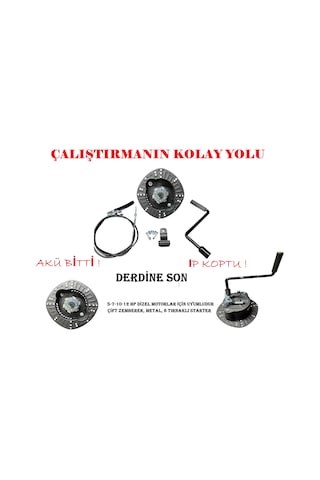 7 Hp Dizel Çapa Makinası Uyumlu Marşlı,kurmalı Starter