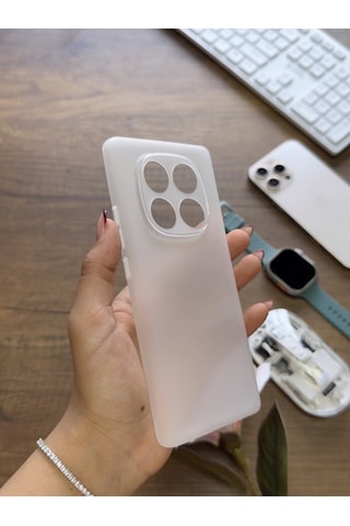 Redmi Note 14 Pro 4g Uyumlu Süper İnce Mat Ultra Thin Silikon Kılıf Beyaz