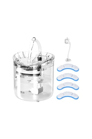 Szypzstore Beauty Life 2l Sessiz Otomatik Indüksiyon Kedi/köpek Su Çeşmesi - Şeffaf 8smtıq