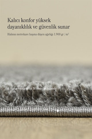 Modern Desensiz Gri Halı Salon Halısı Oturma Odası Halısı Çocuk Halısı Yumuşak Halı Yuvarlak Gri