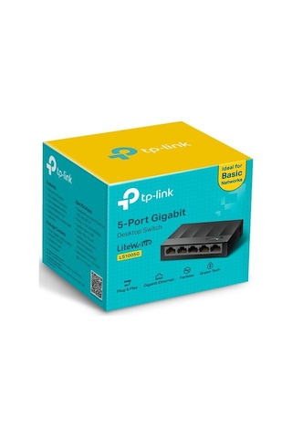 TP-Link Ls1005G 5 Port 10/100/1000Mbps Masaüstü Switch