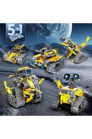 Sillbird 5'i 1 Arada Robotik Set, Uygulama Ve Uzaktan Kumandalı, Programlanabilir Yapım Oyuncağı Akıllı Oyuncaklar