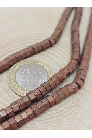 Yasamtohumu Hematit Taşı Şekilli Dizi 3x5mm 54654 Çok Renkli