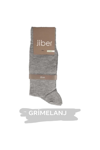 Jiber Erkek Likralı Bambu Uzun Soket Çorap Ç5500 - 6 Adet Grimelanj