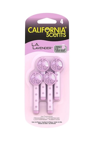 California Scents® Vent Stick "LA Lavender " Kalorifer Geçme Koku 4'lü Set