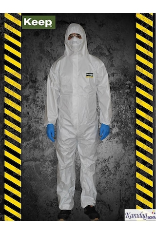 Keep Antistatik Lamineli Boyacı Tulumu 5/6 - 63 Gr.-Xl Beden