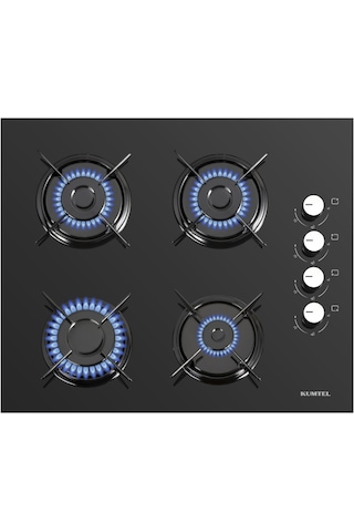 Kumtel B66-S2 DDT - KO-40TAHDF - DA6-835 Dokunmatik Siyah Cam Ankastre Set