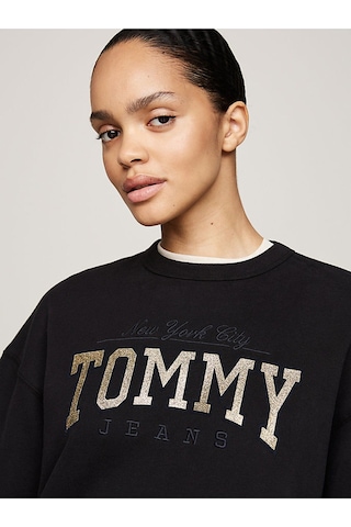 Tommy Hilfiger Tjw Nw Bxy Glıtter Varsıty Crew