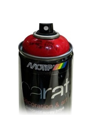 Motip Carat Ral 3002 Sprey Boya 400ml - Parlak Karmen Kırmızı Çok Renkli