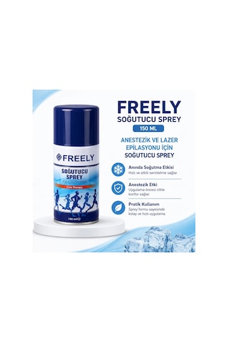 Freely Soğutucu Sprey 150 Ml, Anestezik Ve Lazer Epilasyonu İçin Soğutucu Sprey 6 Adet