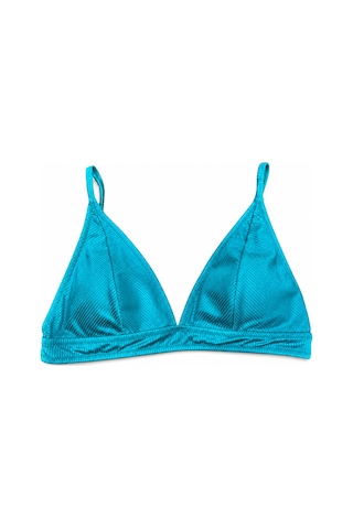 Büyük Beden Geniş Üçgen Kesim Ayarlanabilir Askılı Kadın Bikini Üst Yeşil