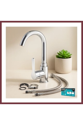 Storeşahin Krom Aç-kapa Lavabo Bataryası Ktx-2639 Shn0720