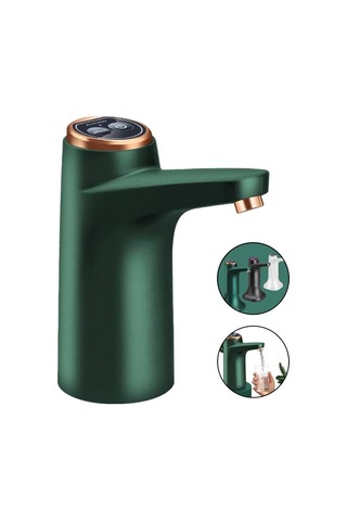 Dinosaurs F Fityle Otomatik Su Pompası Dağıtıcı Şarj Edilebilir Su Içme Pompası Rv Yeşil Ahşap