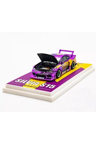 Time Micro Nissan Silvia S15 Lbwk 1/64 Krom