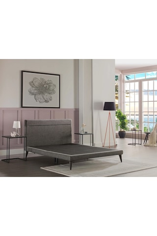 Bellona Flexy Baza Başlık Takımı - Gri 160x200