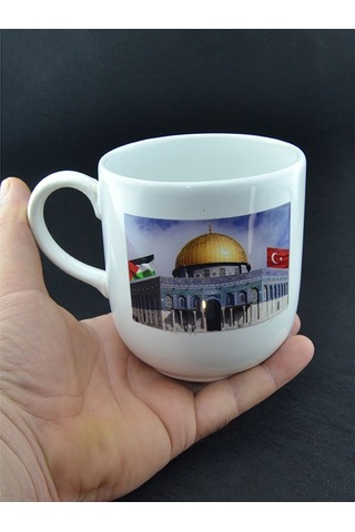Filistin Mescid-i Aksa Baskılı Seramik Kupa Bardak