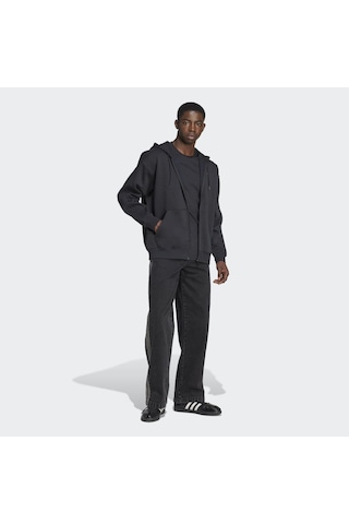 Adidas Jw8367 Baggy Fz Hoodıe Erkek Sweatshirt Siyah