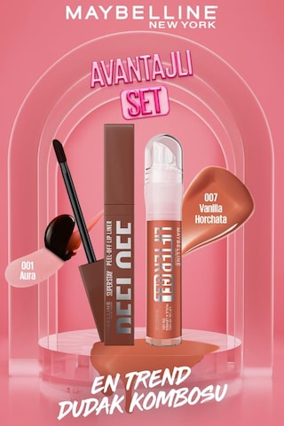 Super Stay Dudak Tinti Peel Off 001 Aura&lifter Gel Dudak Parlatıcı 007 Vanilla Horchata Dudak Kombo pktpeeloffliftergel1-11362 01 Aura+007 Vanilla Horchata