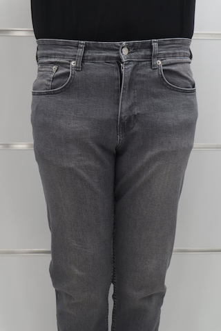 Denim Cartel Dmctekstil Erkek 951 Gri Yüksek Bel Rahat Kesim Boru Paça Jean Pantolon