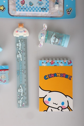 Sweet Bow Collection Lisanslı Cinnamoroll 17 Parça Kırtasiye Seti Resim Defteri,çıtçıt Dosya Diğer